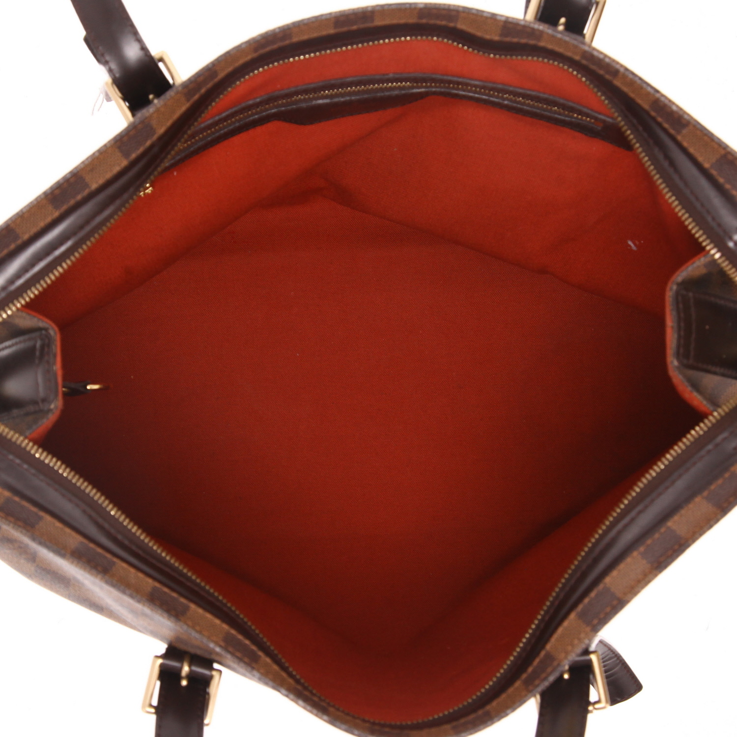 Shopping bag Louis Vuitton  Chelsea e pelle marrone - Detail D3