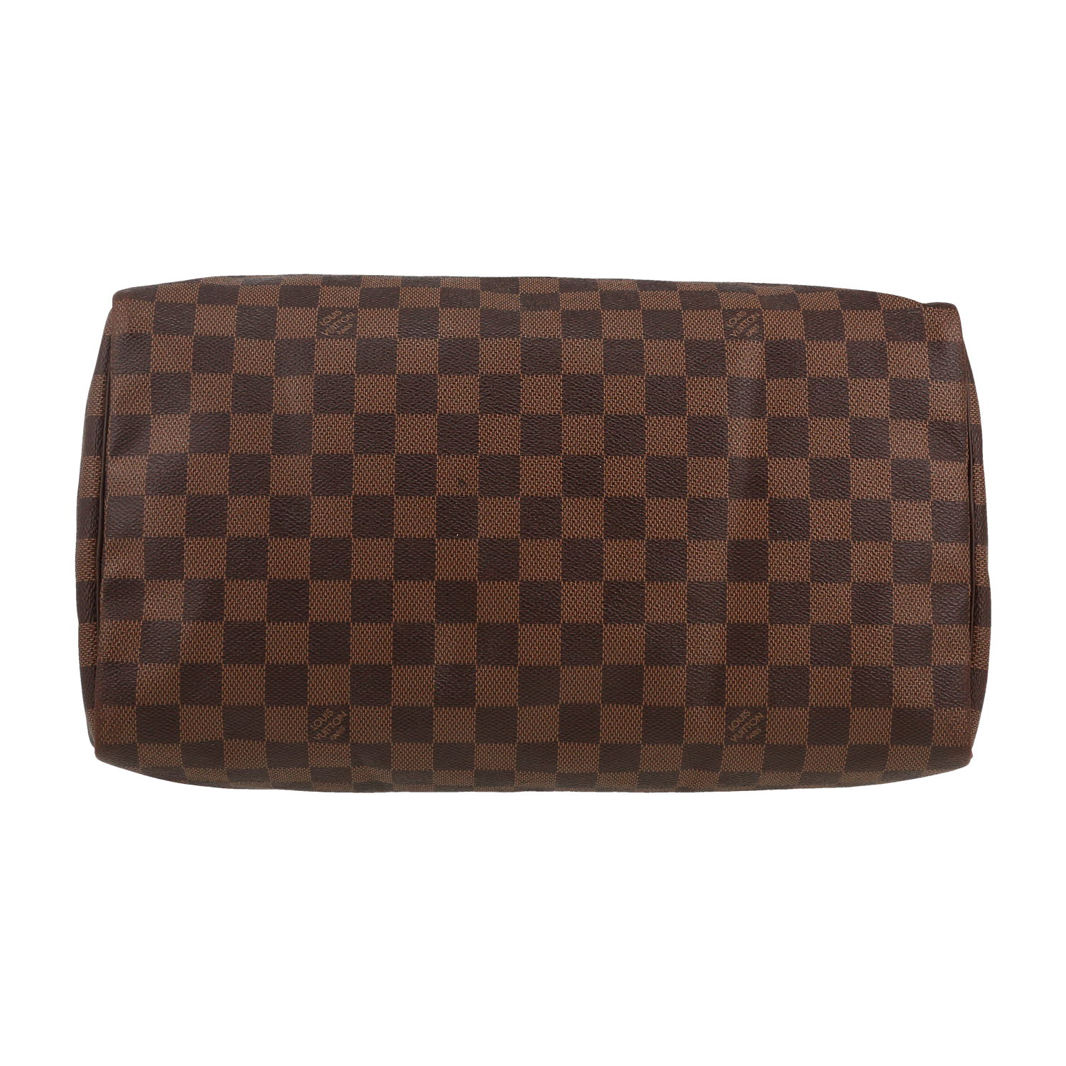 Louis Vuitton  Speedy 35 handbag  in ebene damier canvas - Detail D1