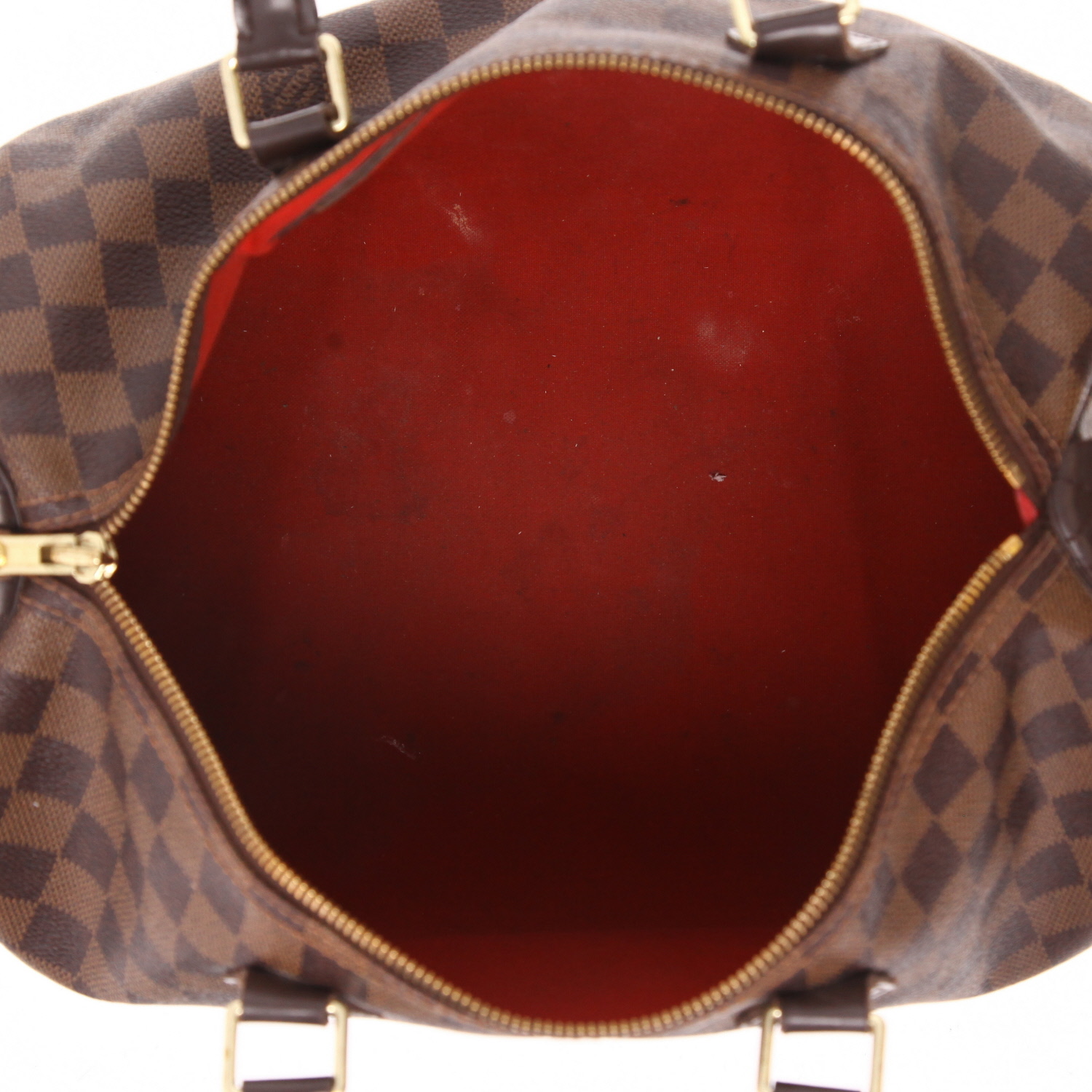 Borsa Louis Vuitton  Speedy 35 in tela a scacchi ebana - Detail D3