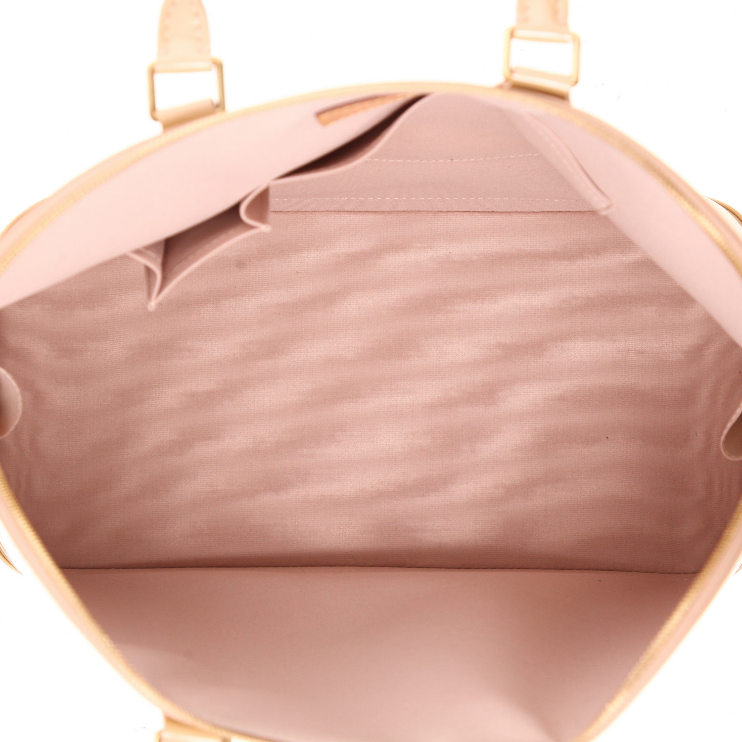 Sac à main Louis Vuitton  Alma en cuir monogram beige - Detail D3