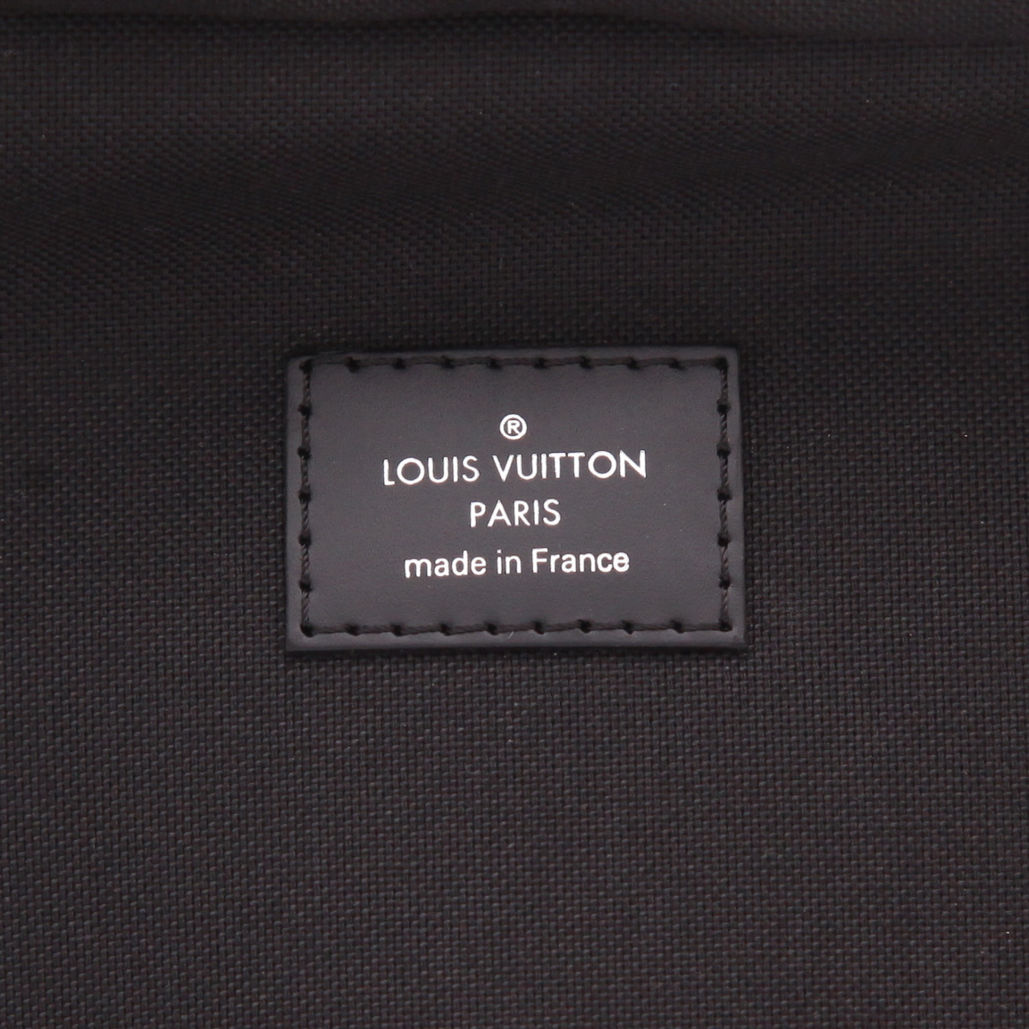 Borsa portadocumenti Louis Vuitton  Overnight in tela a scacchi e pelle nera - Detail D2