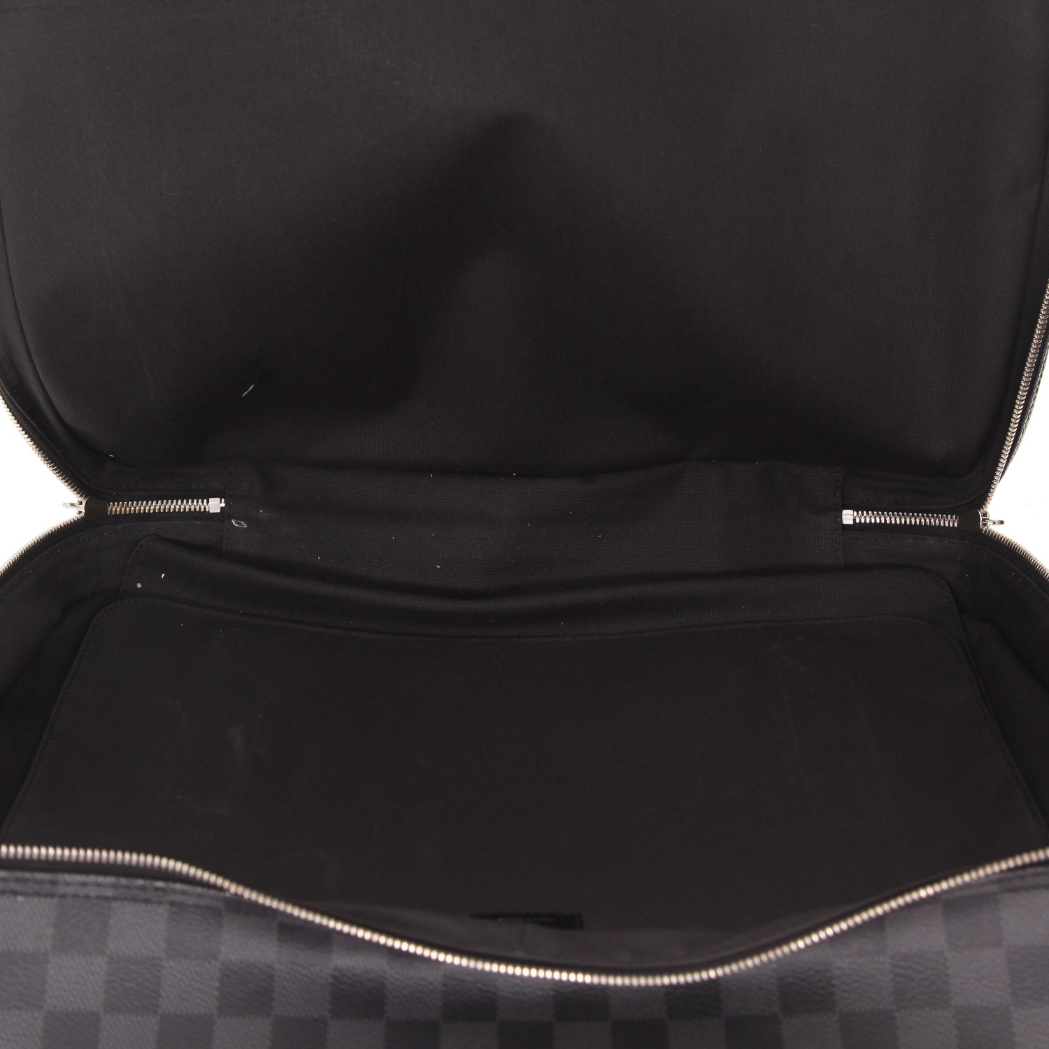 Louis Vuitton  Overnight briefcase  damier graphite canvas  and black leather - Detail D3