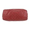 Sac cabas Goyard  Saint-Louis en toile Goyardine rouge et cuir rouge - Detail D1 thumbnail