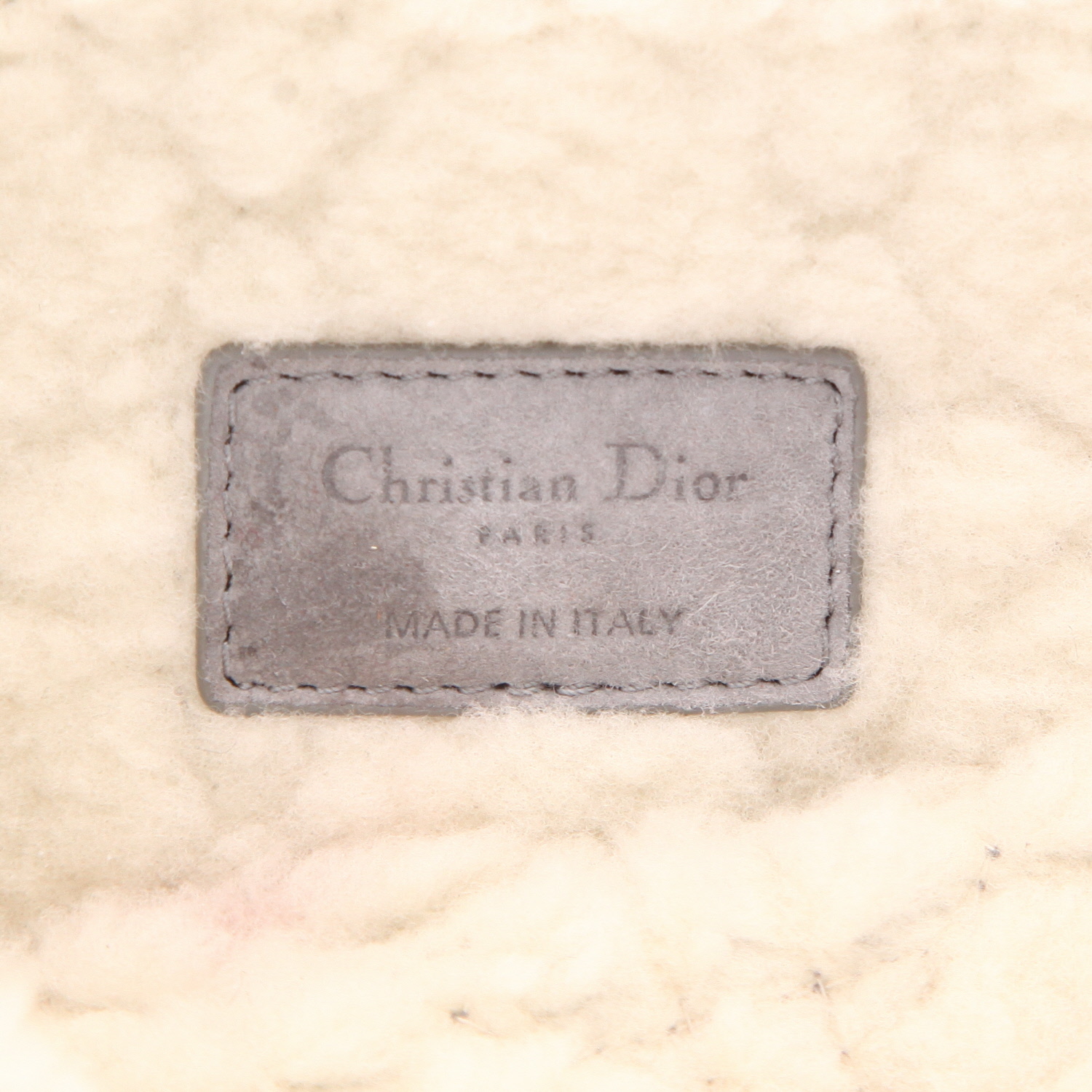 Borsa a tracolla Dior  Caro in  grigio - Detail D2