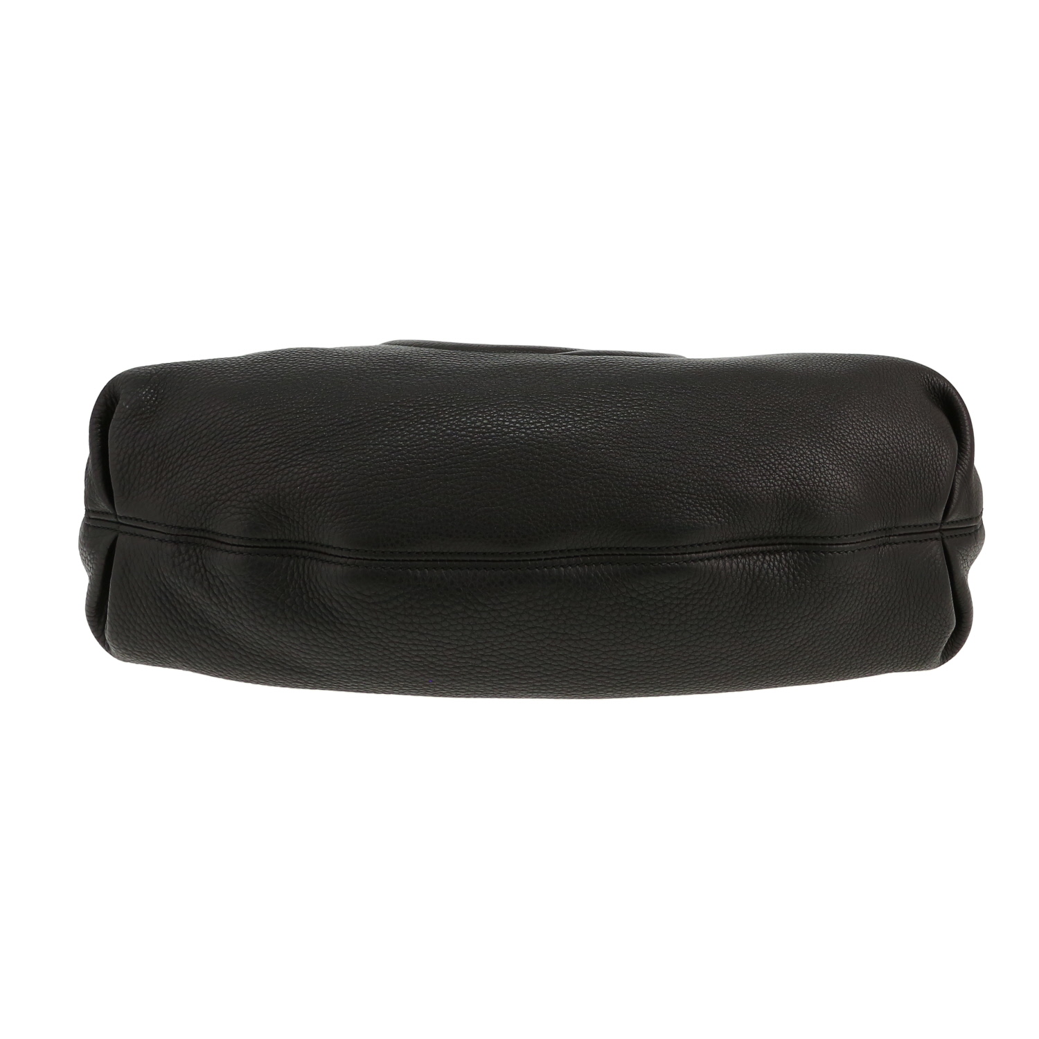 Gucci  Soho shopping bag  in black grained leather - Detail D1