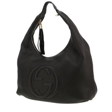 Sac cabas Gucci  Soho en cuir grainé noir