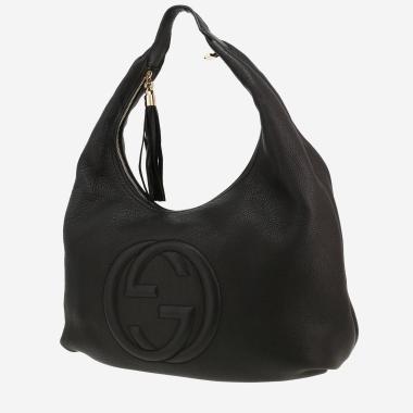 Gucci  Soho shopping bag  in black grained leather