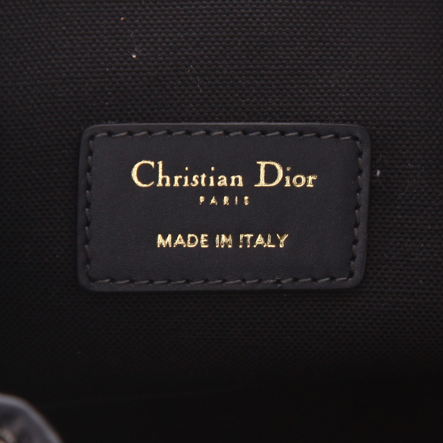 Sac bandoulière Dior  Cest Dior en toile monogram Oblique bleue et cuir bleu - Detail D2