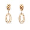 Pendientes  Van Cleef & Arpels  de oro amarillo y diamantes - 360 thumbnail