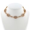 Van Cleef & Arpels   1970's necklace in yellow gold and diamonds - 360 thumbnail