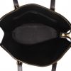 Celine  Vintage bag worn on the shoulder or carried in the hand  in brown and black "Triomphe" canvas  and black leather - Detail D3 thumbnail