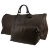 Celine   travel bag  in brown "Triomphe" canvas  and black leather - 00pp thumbnail