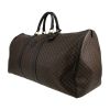 Celine   travel bag  in brown "Triomphe" canvas  and black leather - Detail D2 thumbnail