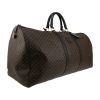 Celine   travel bag  in brown "Triomphe" canvas  and black leather - Detail D3 thumbnail