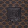 Celine   travel bag  in brown "Triomphe" canvas  and black leather - Detail D6 thumbnail