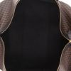 Celine   travel bag  in brown "Triomphe" canvas  and black leather - Detail D7 thumbnail