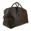 Celine   travel bag  in brown "Triomphe" canvas  and black leather - Detail D3 thumbnail