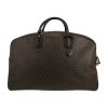 Celine   travel bag  in brown "Triomphe" canvas  and black leather - Detail D5 thumbnail