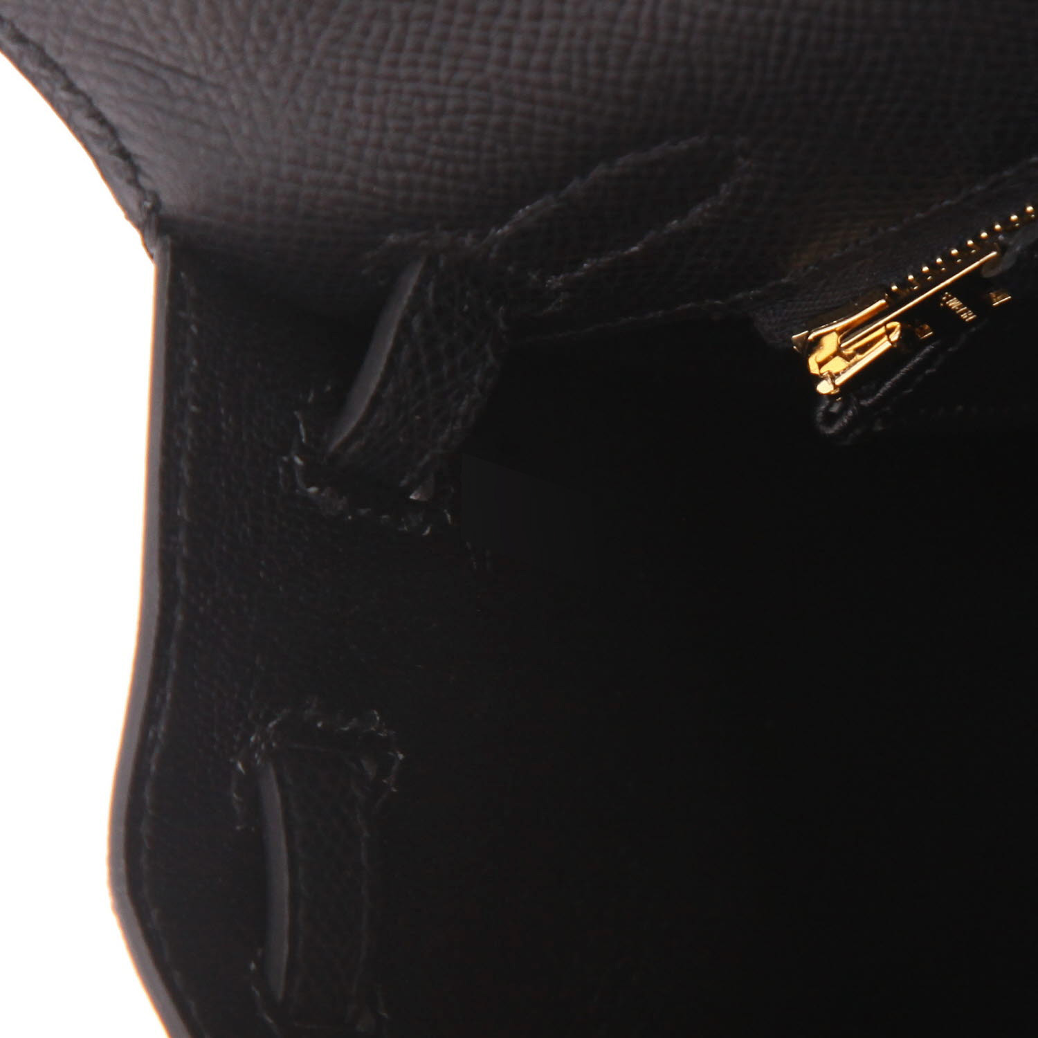 Hermès  Kelly 25 cm handbag  in black epsom leather - Detail D4