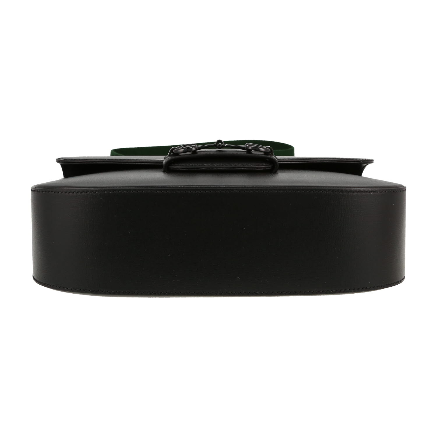 Gucci  1955 Horsebit large model  shoulder bag  in black leather - Detail D1