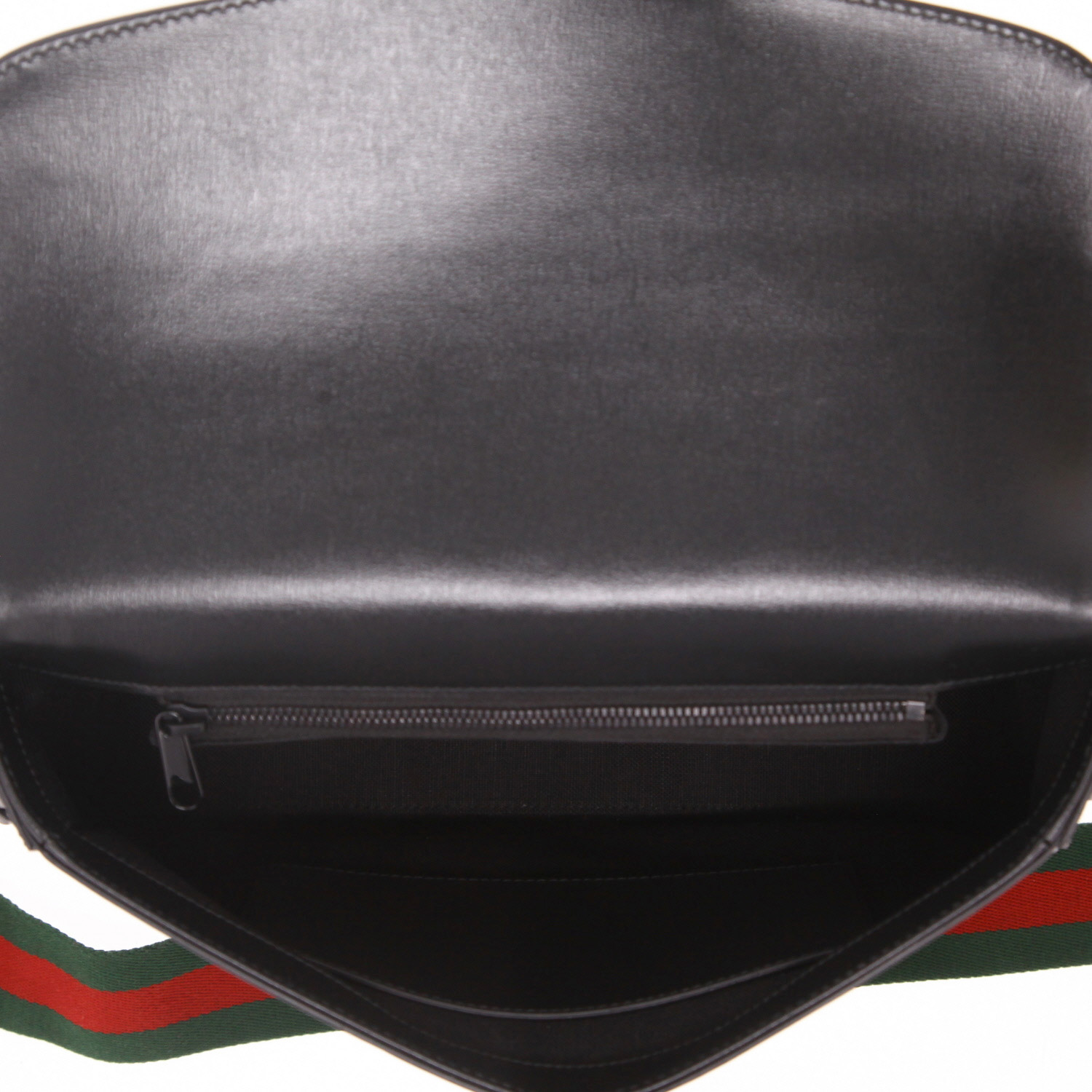 Bolso bandolera Gucci  1955 Horsebit modelo grande  en cuero negro - Detail D3