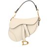 Dior  Saddle mini  handbag  in ecru grained leather - 00pp thumbnail