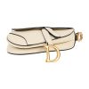 Dior  Saddle mini  handbag  in ecru grained leather - Detail D1 thumbnail