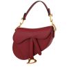 Borsa Dior  Saddle mini  in pelle martellata rossa - 00pp thumbnail