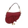 Borsa Dior  Saddle mini  in pelle martellata rossa - 360 thumbnail