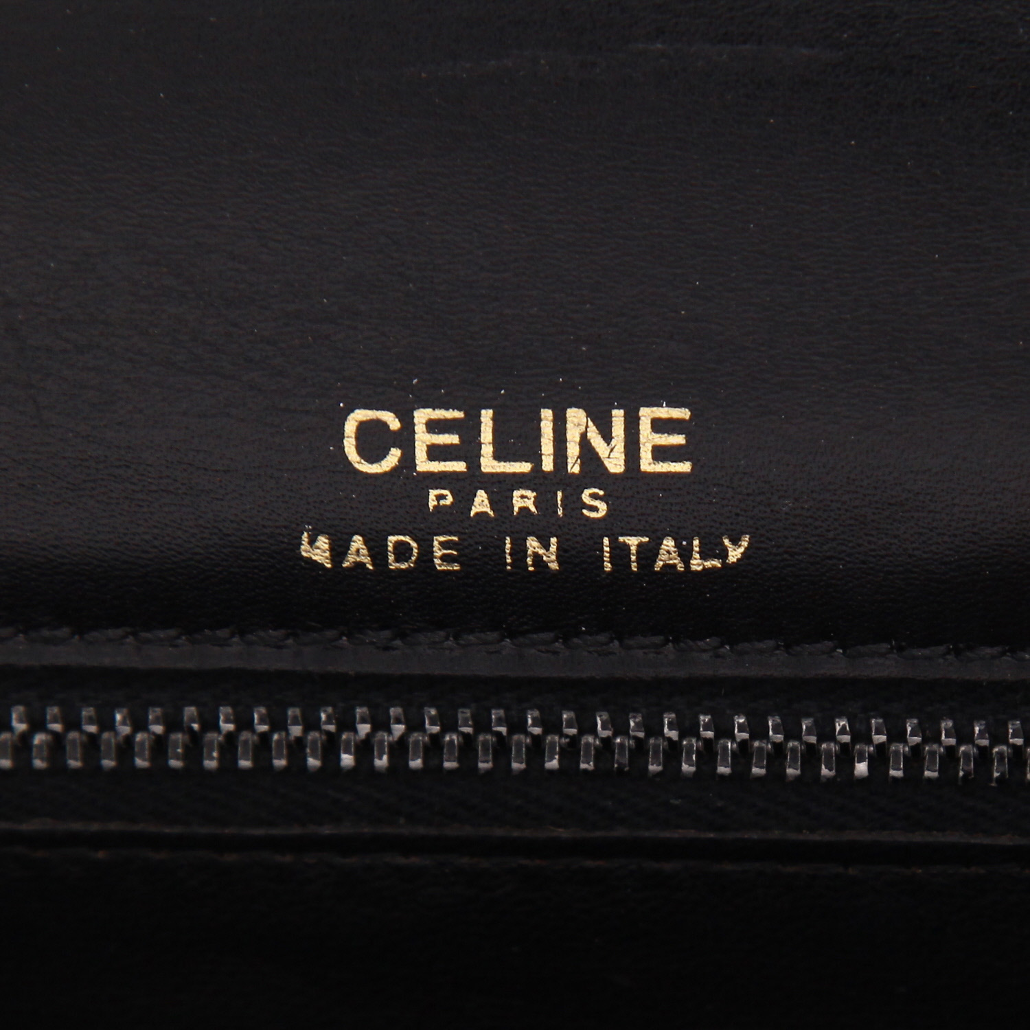 Celine  Vintage handbag  in black leather - Detail D2