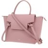 Borsa a tracolla Celine  Belt Nano in pelle martellata rosa - 00pp thumbnail