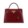 Borsa Hermès  Kelly 32 cm in pelle box rosso H - 360 thumbnail