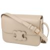 Bolso bandolera Celine  Triomphe en cuero beige - 00pp thumbnail