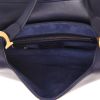 Dior  Saddle medium model  handbag  in navy blue smooth leather - Detail D3 thumbnail