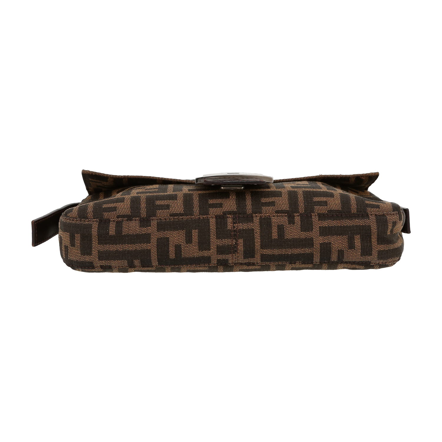 Fendi  Baguette handbag  in brown logo canvas - Detail D1