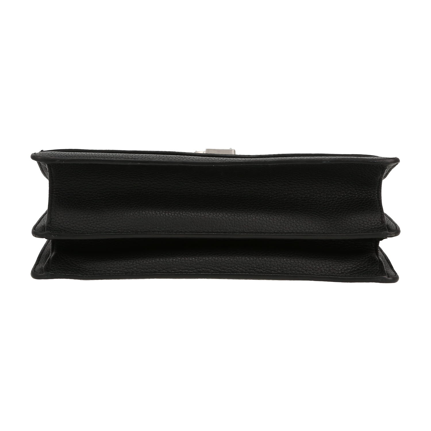 Borsa a tracolla Saint Laurent   in pelle martellata nera - Detail D1