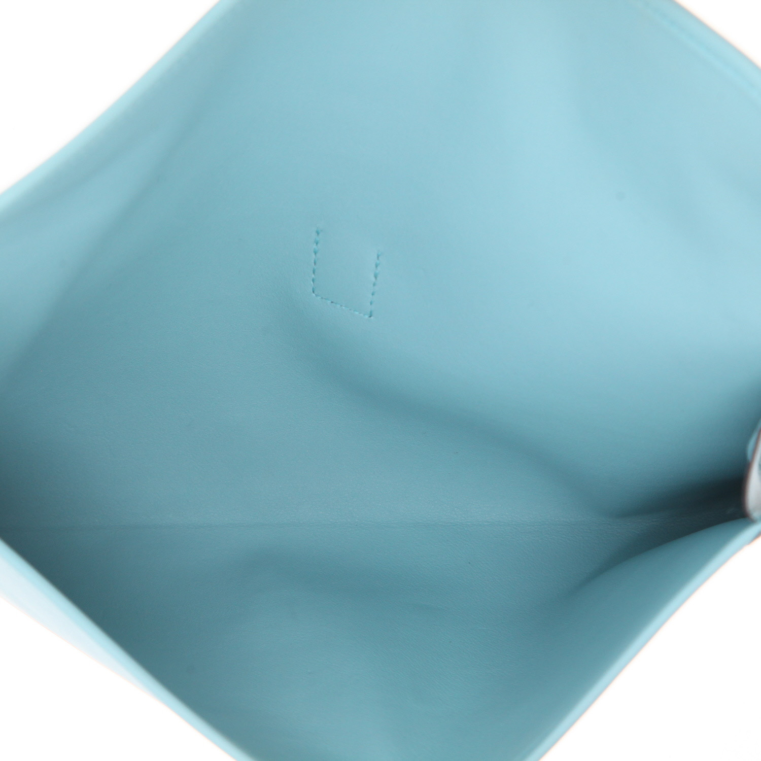 Hermès  Jige pouch  in Northern Blue Swift leather - Detail D3