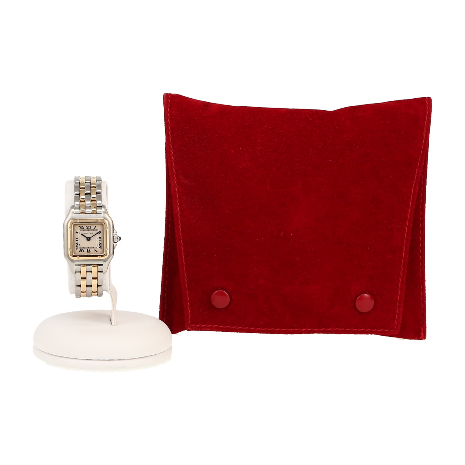 Cartier Panthère  in gold and stainless steel Ref: Cartier - 1120  Circa 1990 - Detail D2