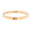 Bracciale a cerchio apribile Hermès Kelly in oro rosa e diamanti - 00pp thumbnail