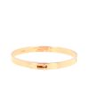 Bracciale a cerchio apribile Hermès Kelly in oro rosa e diamanti - 360 thumbnail