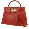 Borsa Hermès  Kelly 32 cm in pelle box rosso mattone - 00pp thumbnail