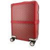 Goyard  Bourget rigid suitcase  in red Goyard canvas  and red leather - 00pp thumbnail