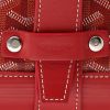 Goyard  Bourget rigid suitcase  in red Goyard canvas  and red leather - Detail D6 thumbnail