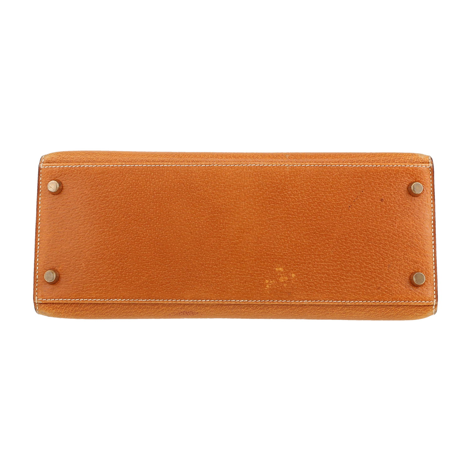 Borsa Hermès  Kelly 28 cm in pelle di Pecari gold - Detail D1