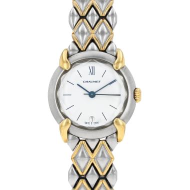 Chaumet Griffe  in stainless steel and gold plated Circa 1990