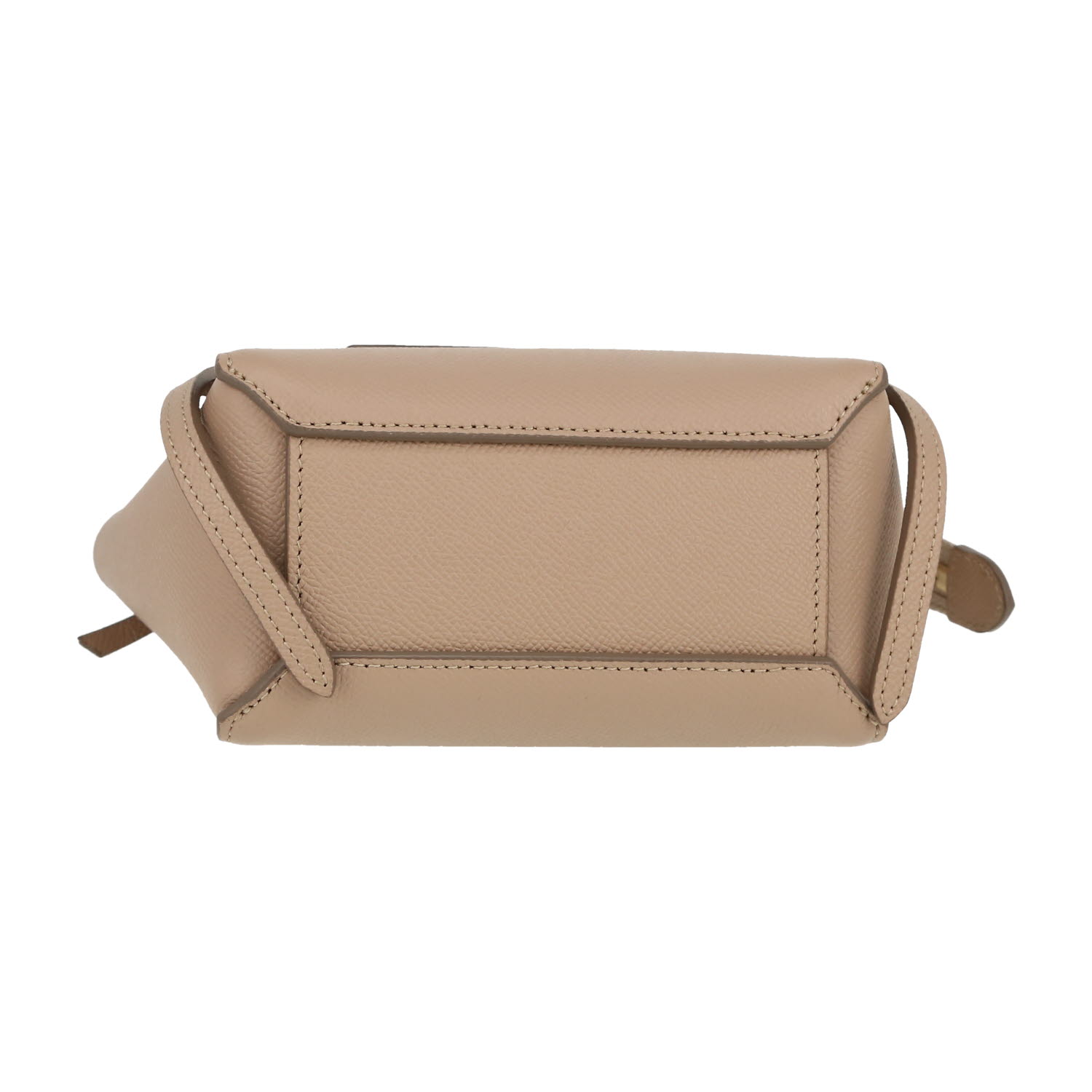 Bolso bandolera Celine  Belt Pico en cuero beige - Detail D1