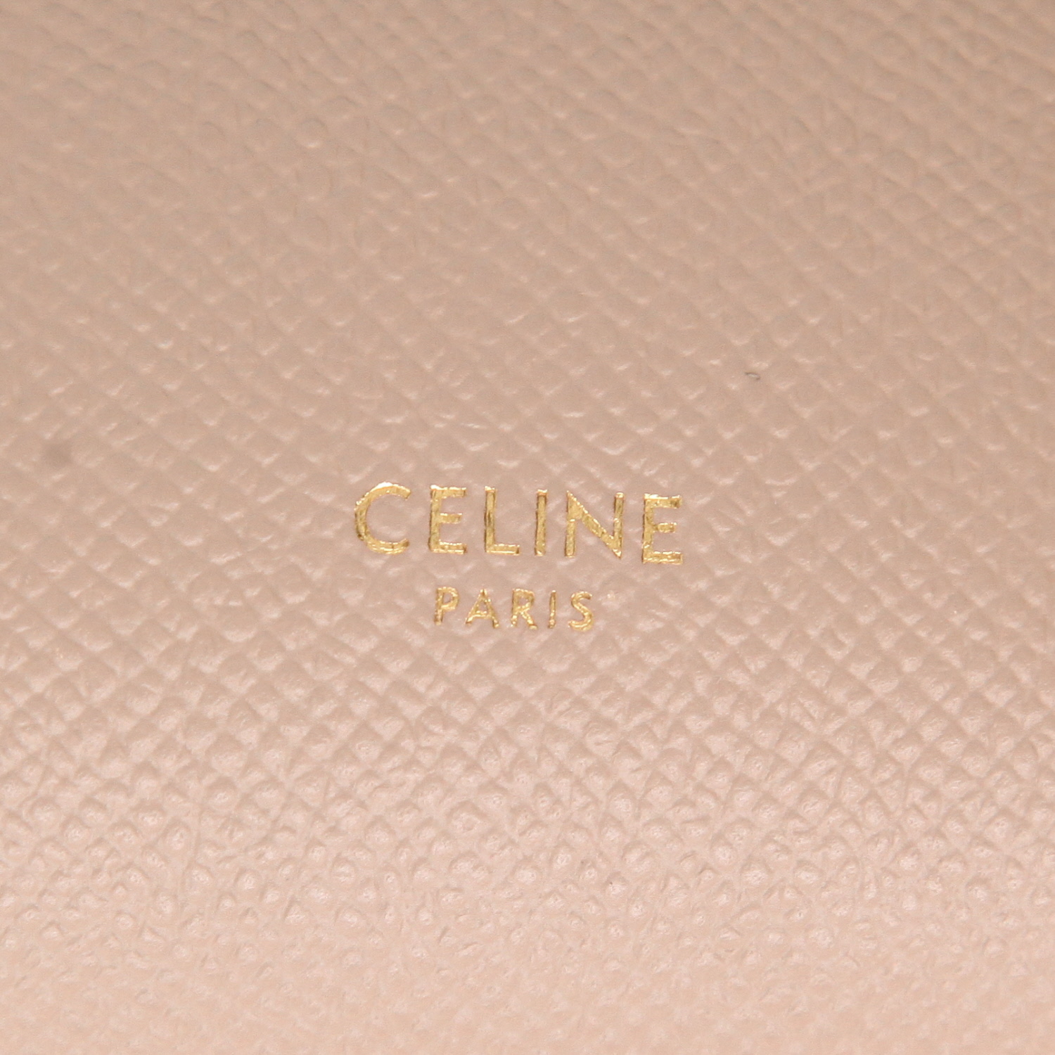 Celine  Belt Pico shoulder bag  in beige leather - Detail D2