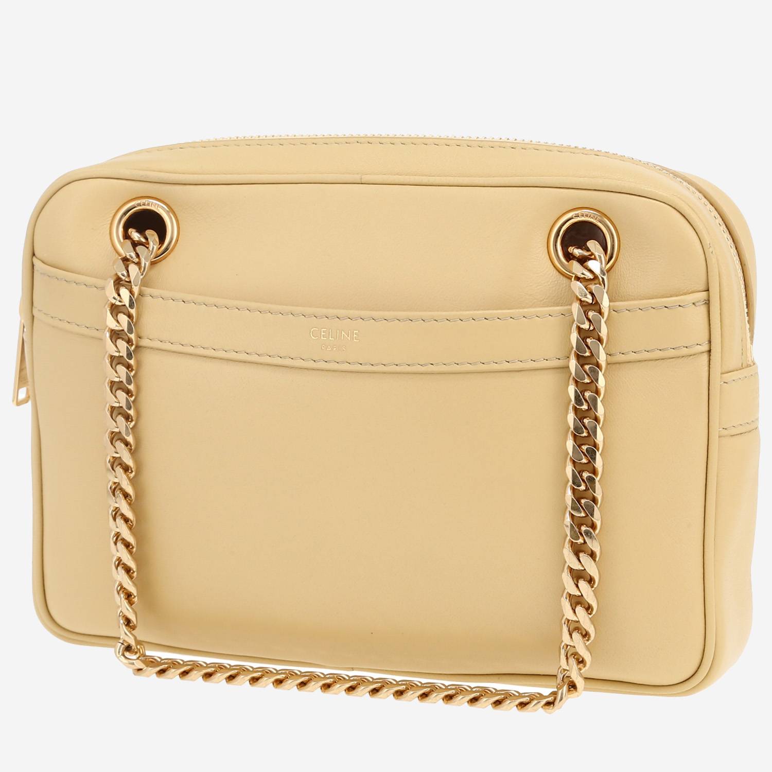 Bolso bandolera Celine   en cuero amarillo