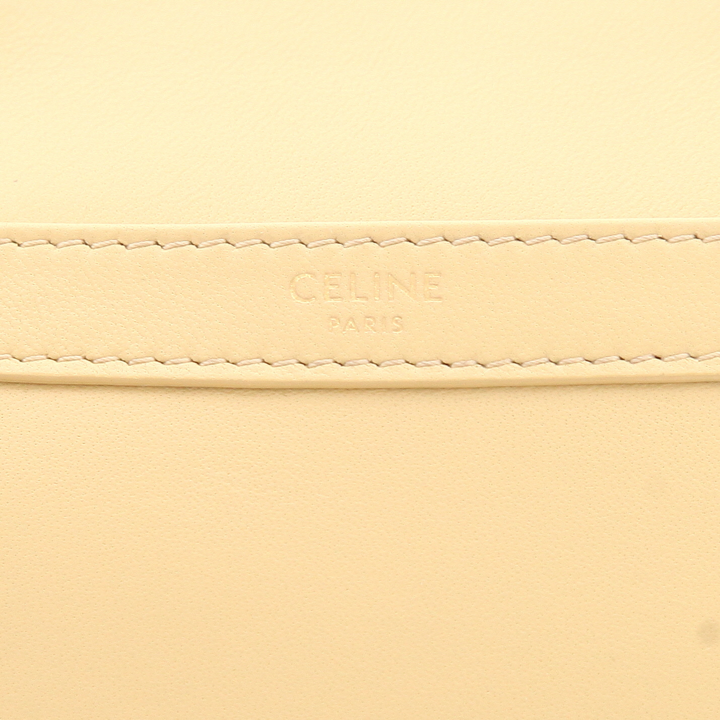 Borsa a tracolla Celine   in pelle gialla - Detail D2