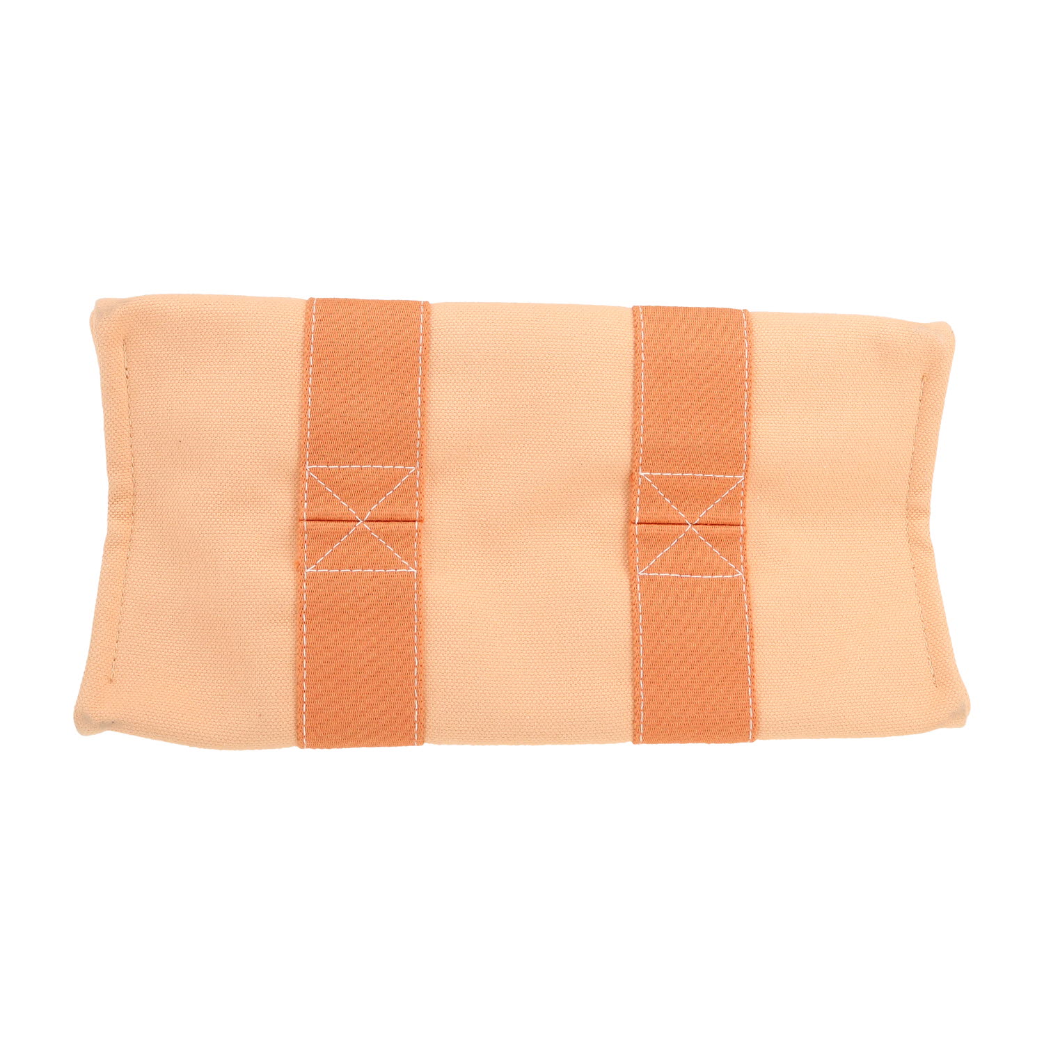 Hermès  Toto Bag - Shop Bag shopping bag  in orange canvas - Detail D1